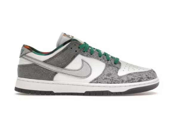 Men's Dunk Low Grey/White Shoes 018
